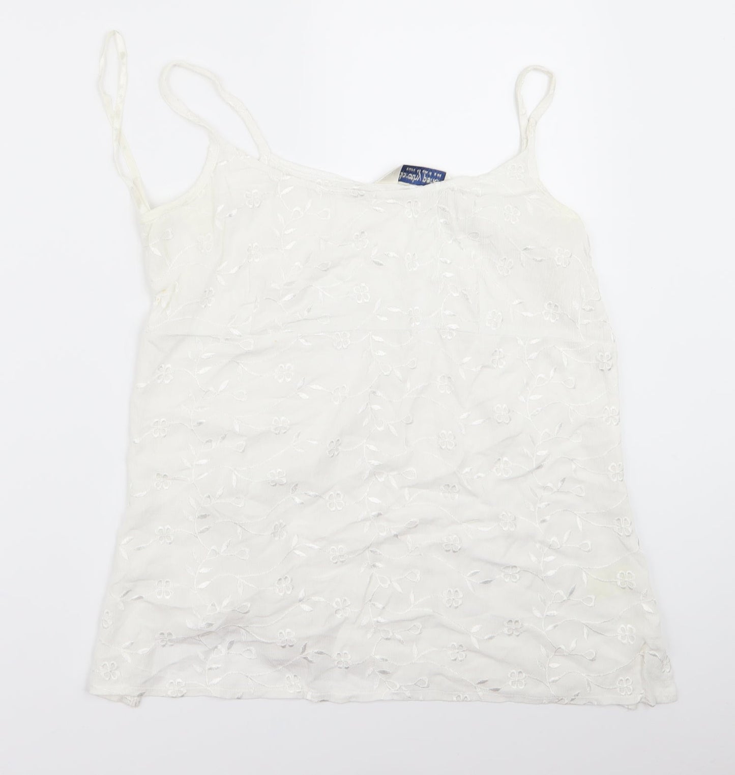 Womens UK Size 14 Dorothy Perkins White Basic Blouse