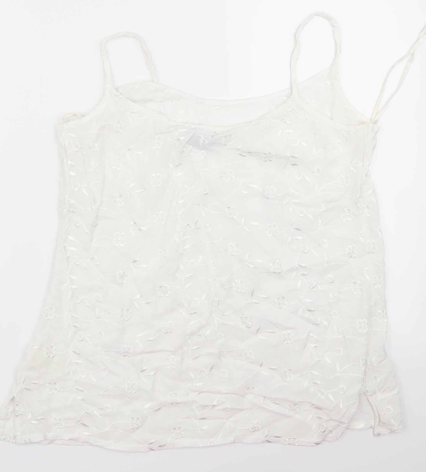 Womens UK Size 14 Dorothy Perkins White Basic Blouse