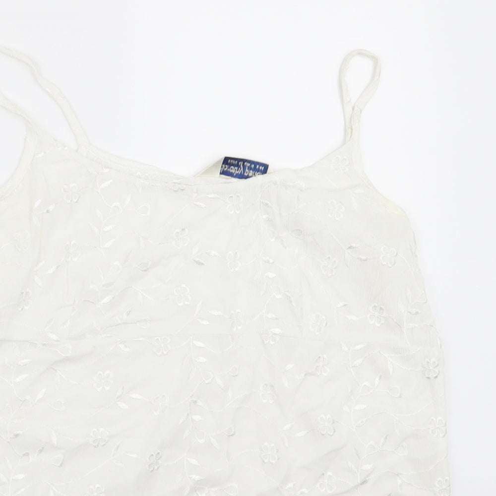Womens UK Size 14 Dorothy Perkins White Basic Blouse