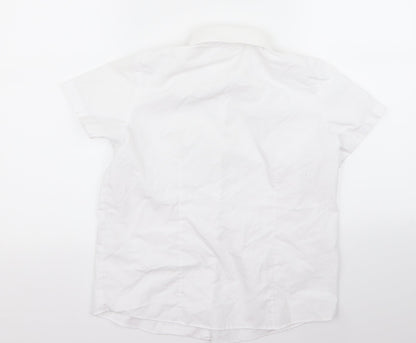 George Girls White  Rayon Basic Button-Up Size 12 Years