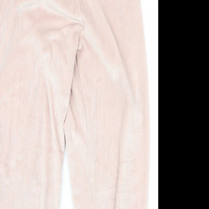 Womens UK Size M Preworn Regular Fit Pedal Pusher Pink Trousers