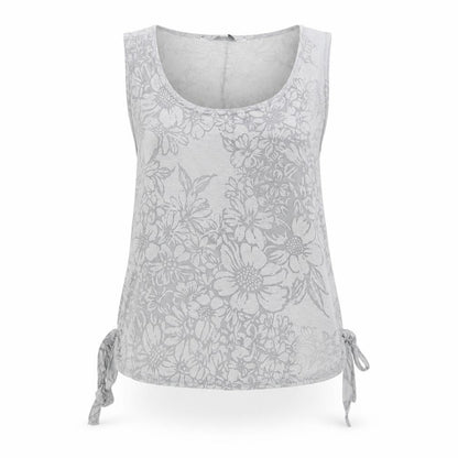 Womens UK Size 10 New Look Grey Basic Tank