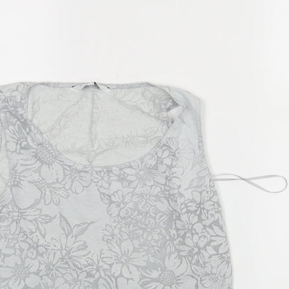Womens UK Size 10 New Look Grey Basic Tank