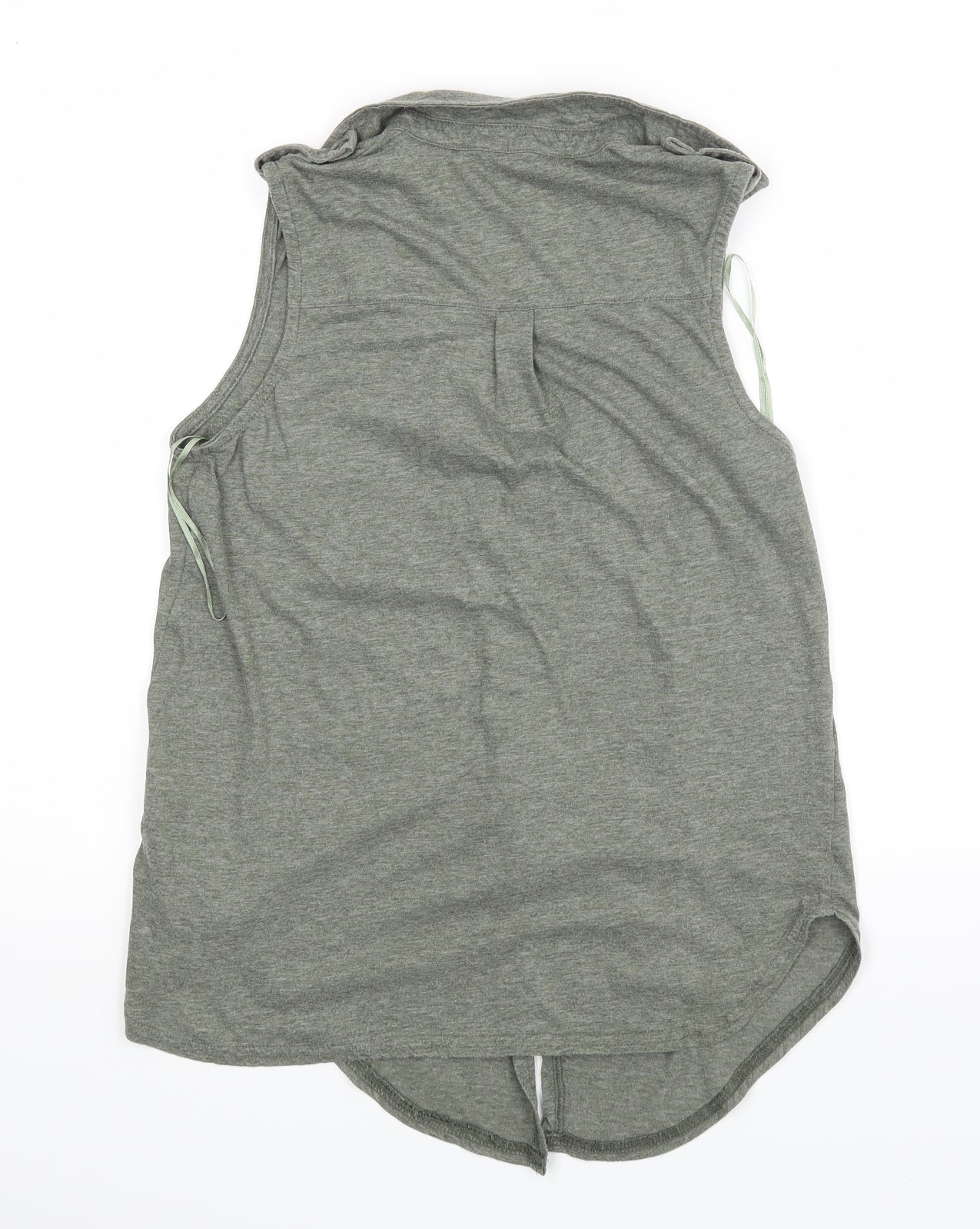 Womens UK Size 10 Internacionale Green Basic Tank