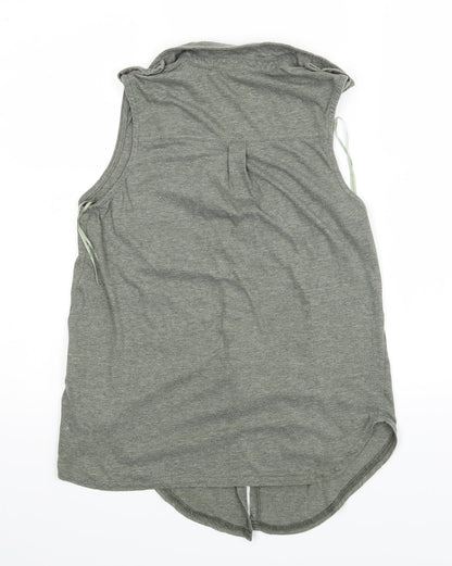 Womens UK Size 10 Internacionale Green Basic Tank