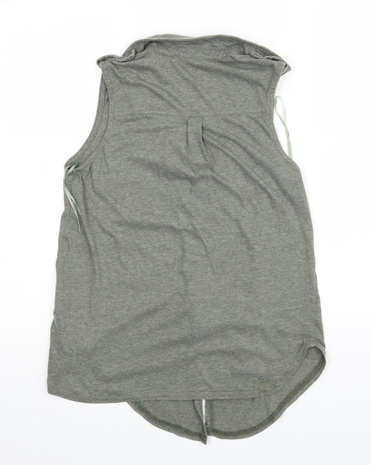 Womens UK Size 10 Internacionale Green Basic Tank