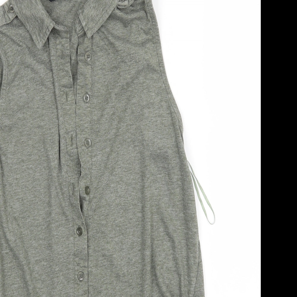 Womens UK Size 10 Internacionale Green Basic Tank