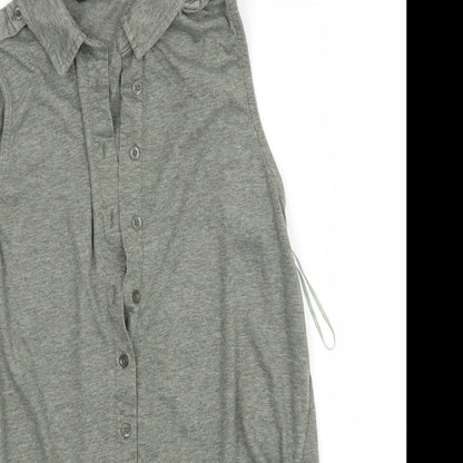 Womens UK Size 10 Internacionale Green Basic Tank