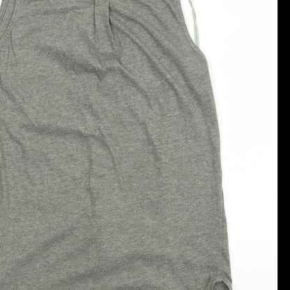 Womens UK Size 10 Internacionale Green Basic Tank