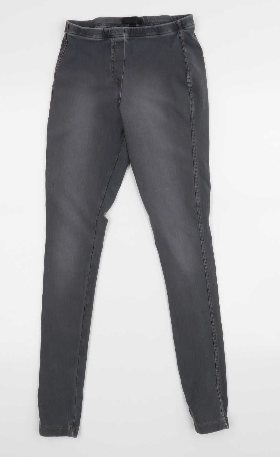 Womens UK Size 8 Topshop Regular Fit  Black Trousers