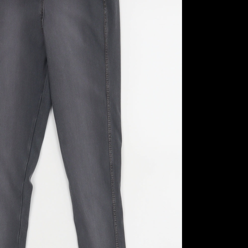 Womens UK Size 8 Topshop Regular Fit  Black Trousers