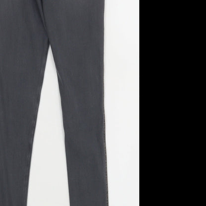 Womens UK Size 8 Topshop Regular Fit  Black Trousers