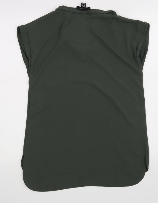Womens UK Size 10 Atmosphere Green Basic Blouse