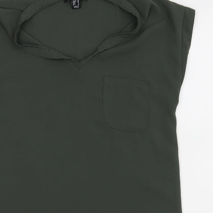 Womens UK Size 10 Atmosphere Green Basic Blouse