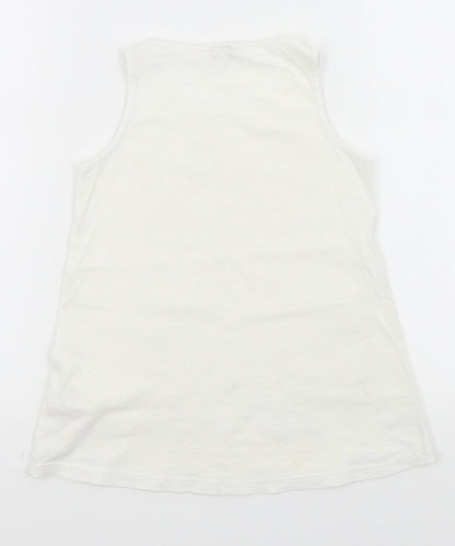 F&F Girls White   Basic T-Shirt Size 7-8 Years
