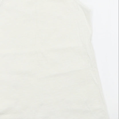 F&F Girls White   Basic T-Shirt Size 7-8 Years