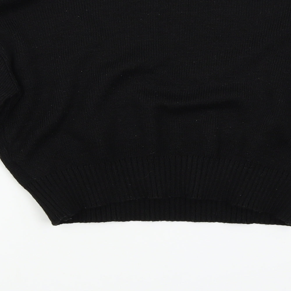 Femme Luxe Womens Black   Pullover Jumper Size M