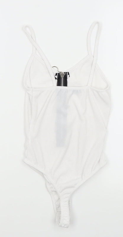 Womens UK Size 6 PRETTYLITTLETHING White Wrap T-Shirt