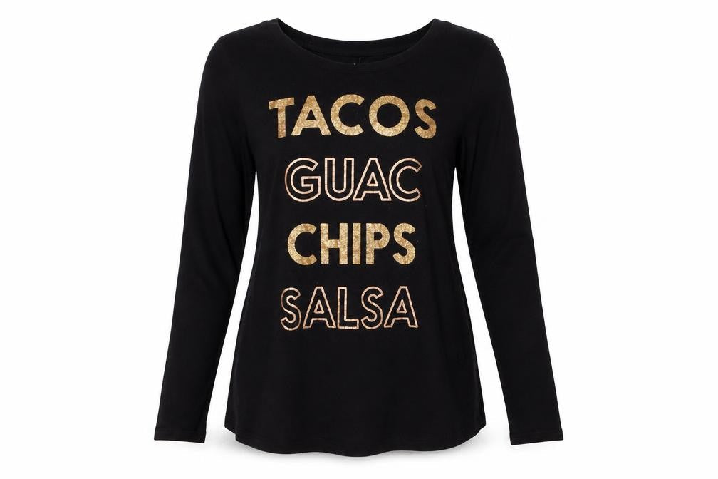 Front view of Epic Threads girls’ black basic t-shirt, size S