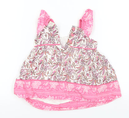 Old Navy Girls Pink Floral  Kaftan  Size 12-18 Months