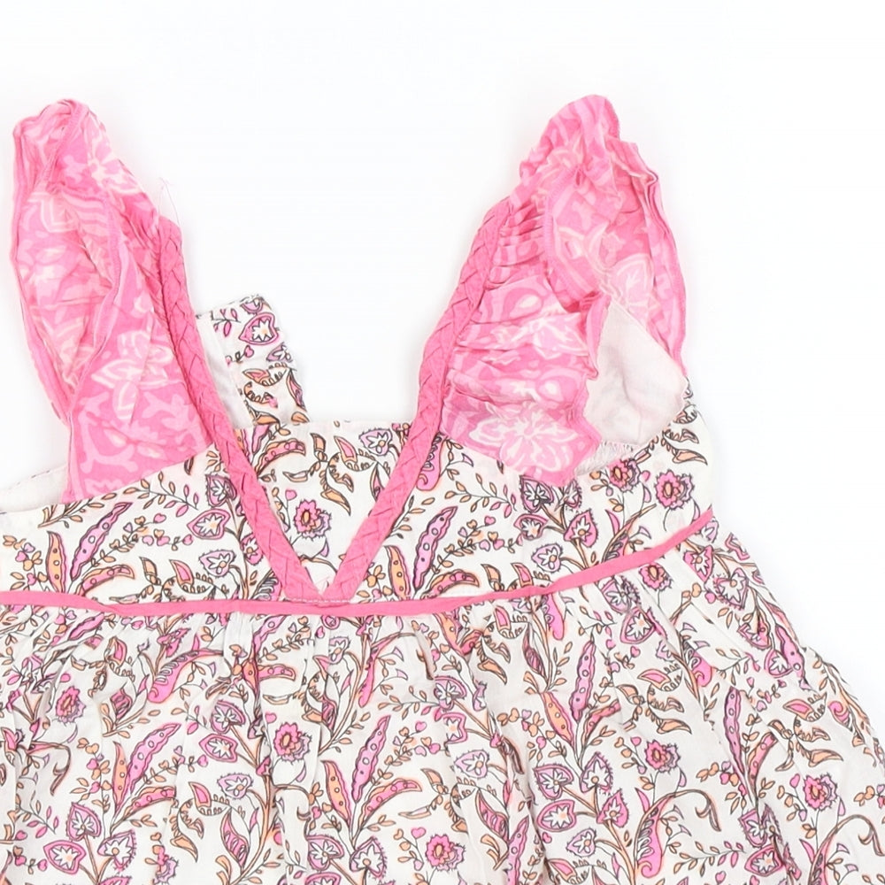 Old Navy Girls Pink Floral  Kaftan  Size 12-18 Months