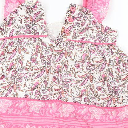 Old Navy Girls Pink Floral  Kaftan  Size 12-18 Months