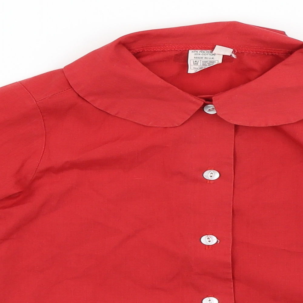 Preworn Boys Red   Basic Casual Size 7 Years