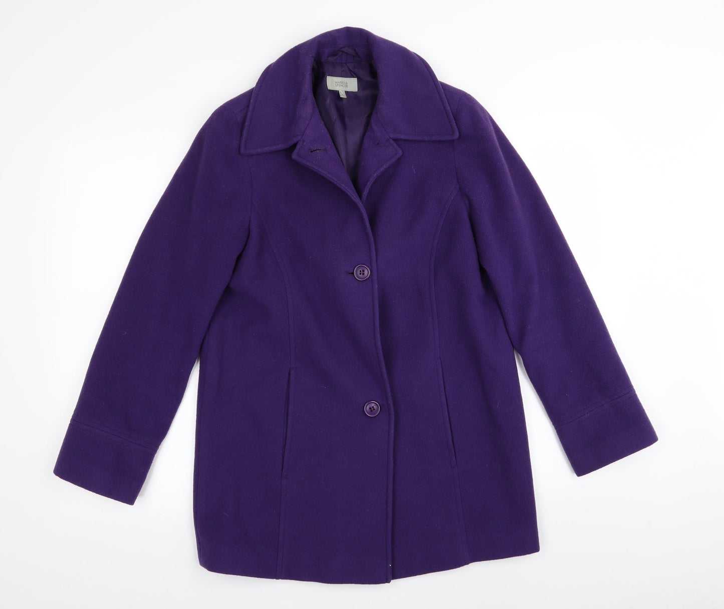 Womens UK Size 8 M&S Orange Overcoat