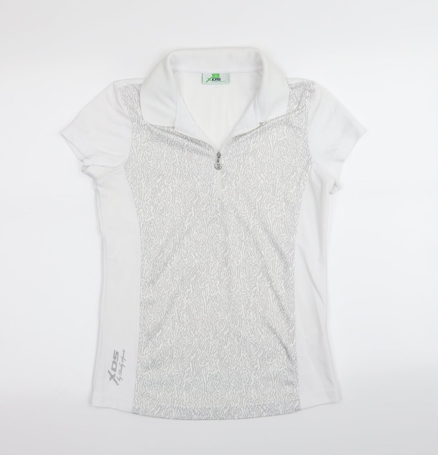XDS Womens White   Basic Polo Size M