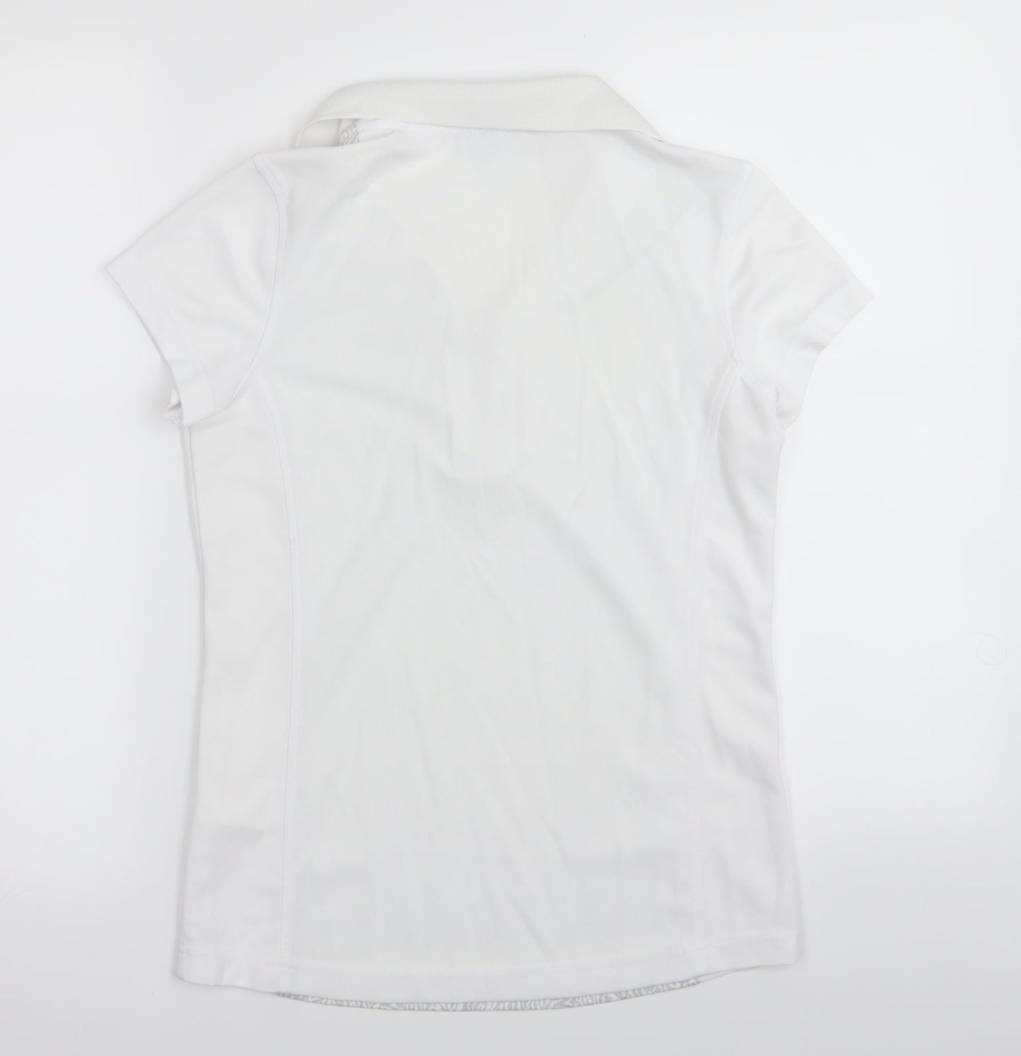 XDS Womens White   Basic Polo Size M