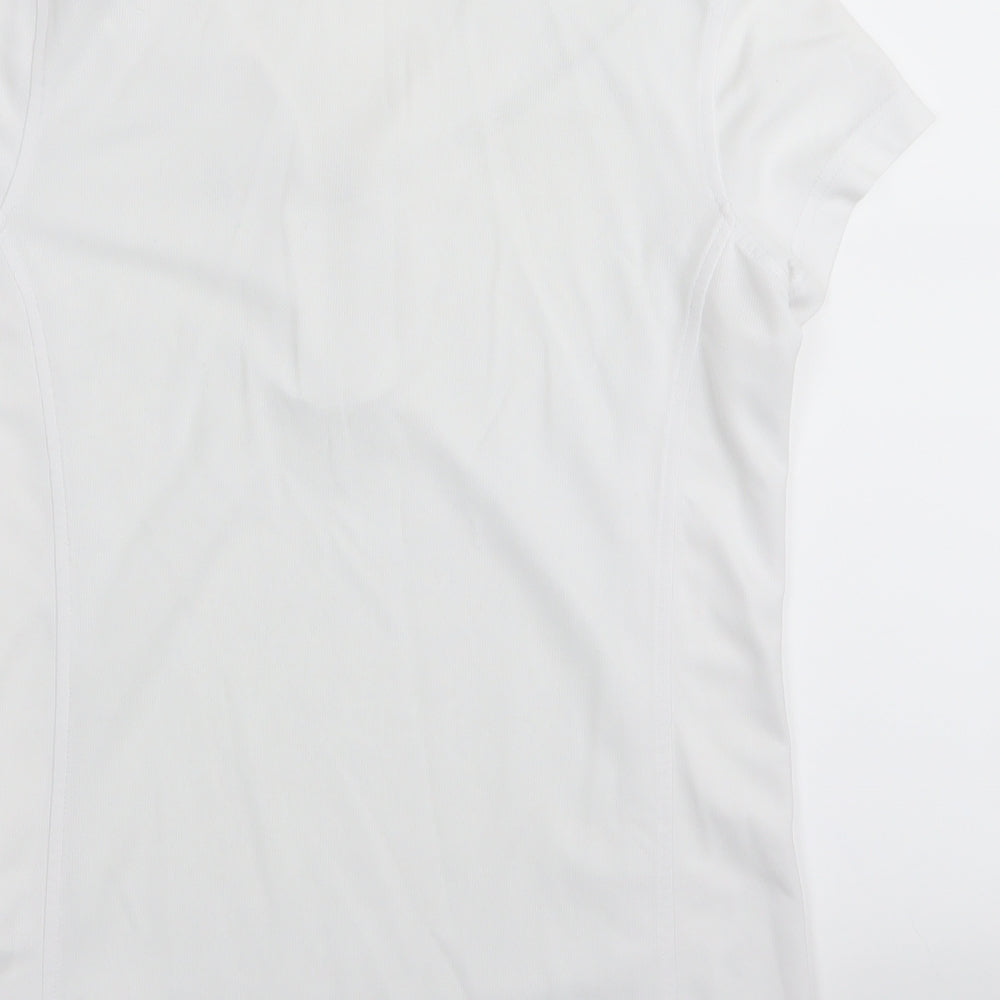 XDS Womens White   Basic Polo Size M