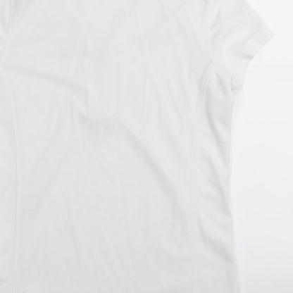 XDS Womens White   Basic Polo Size M