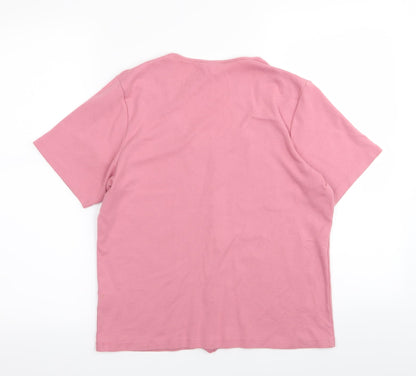 IZ Womens Pink   Basic T-Shirt Size M
