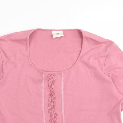 IZ Womens Pink   Basic T-Shirt Size M