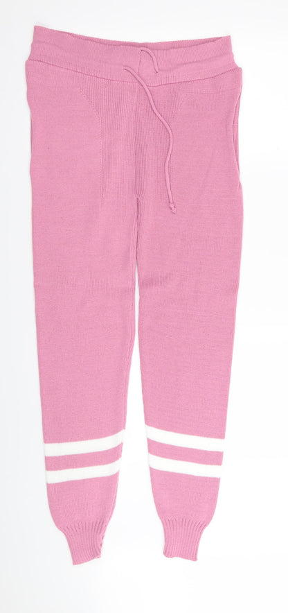 Womens UK Size 30 in Preworn Regular Fit Jogger Pink Trousers