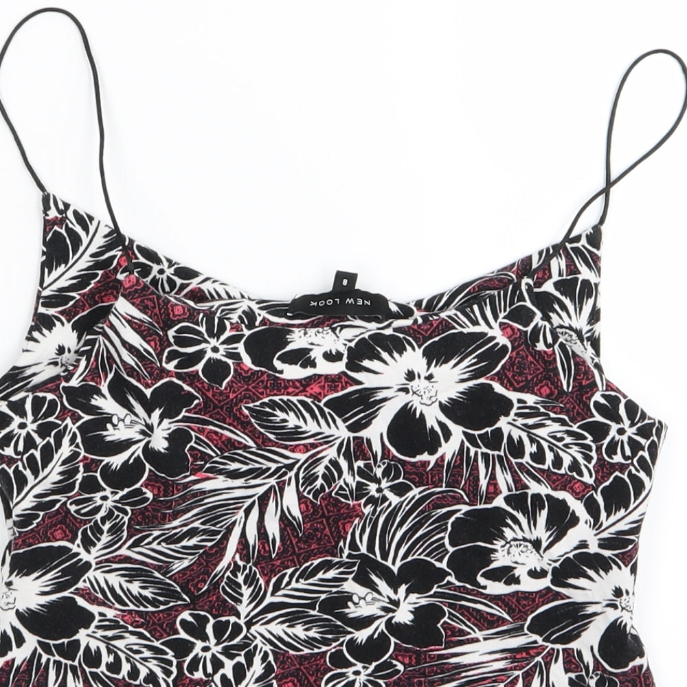 Womens UK Size 8 New Look Multicoloured Camisole Tank