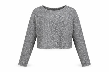 Womens UK Size 10 Topshop Grey Basic T-Shirt