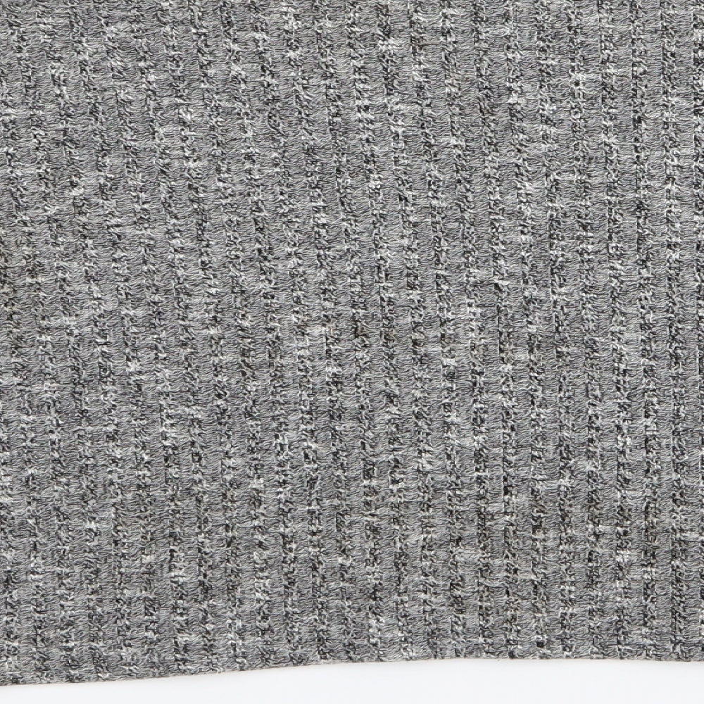 Womens UK Size 10 Topshop Grey Basic T-Shirt