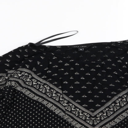 Womens UK Size 10 New Look Black Basic Blouse