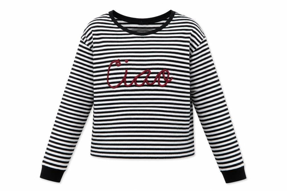 Womens UK Size 8 Topshop Multicoloured Basic T-Shirt