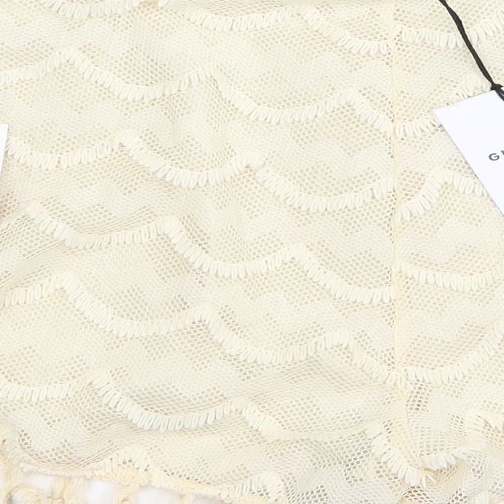 Glamorous Womens Beige Geometric  Hot Pants Shorts Size L