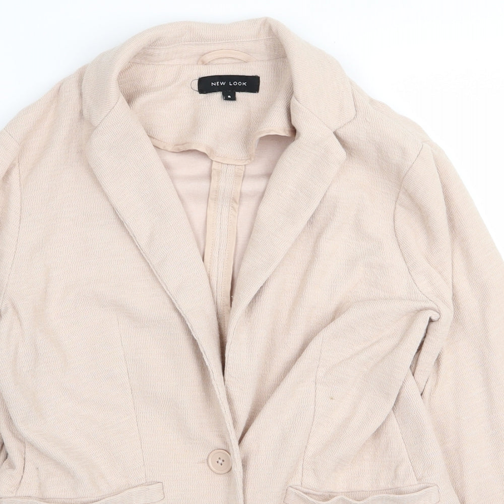 New Look Womens Pink   Jacket Blazer Size 8