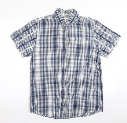 Mens UK Size M Cedar Wood State Multicoloured  Button-Up Short Sleeve Casual Shi
