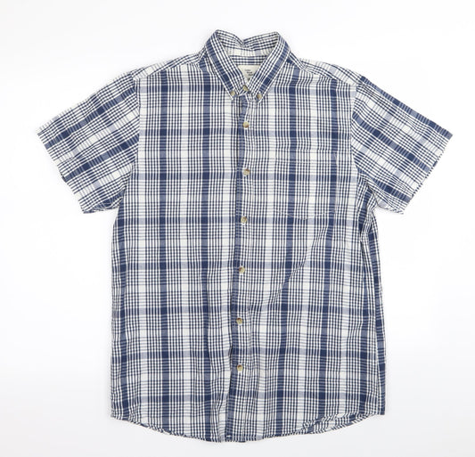 Mens UK Size M Cedar Wood State Multicoloured  Button-Up Short Sleeve Casual Shi