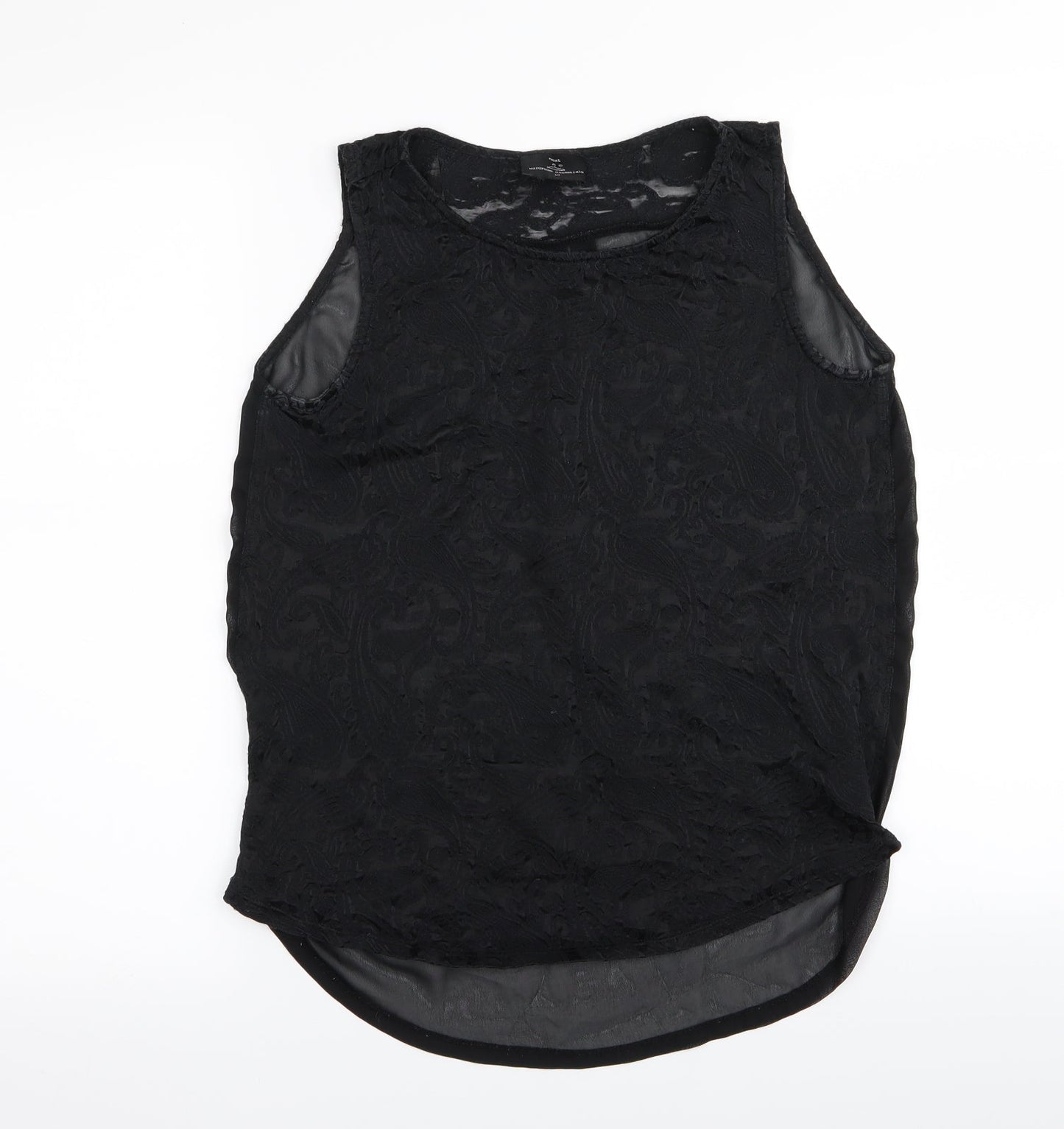 Womens UK Size 10 NEXT Black Basic Tank