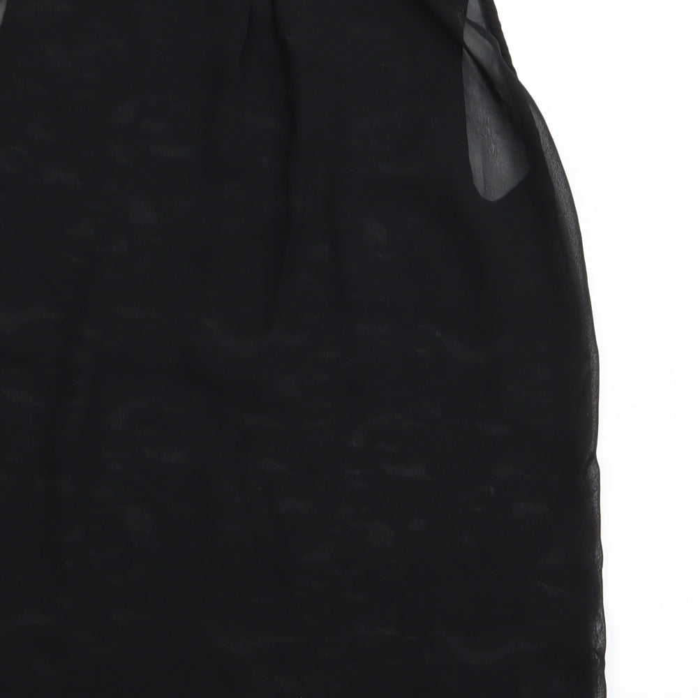 Womens UK Size 10 NEXT Black Basic Tank