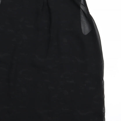 Womens UK Size 10 NEXT Black Basic Tank