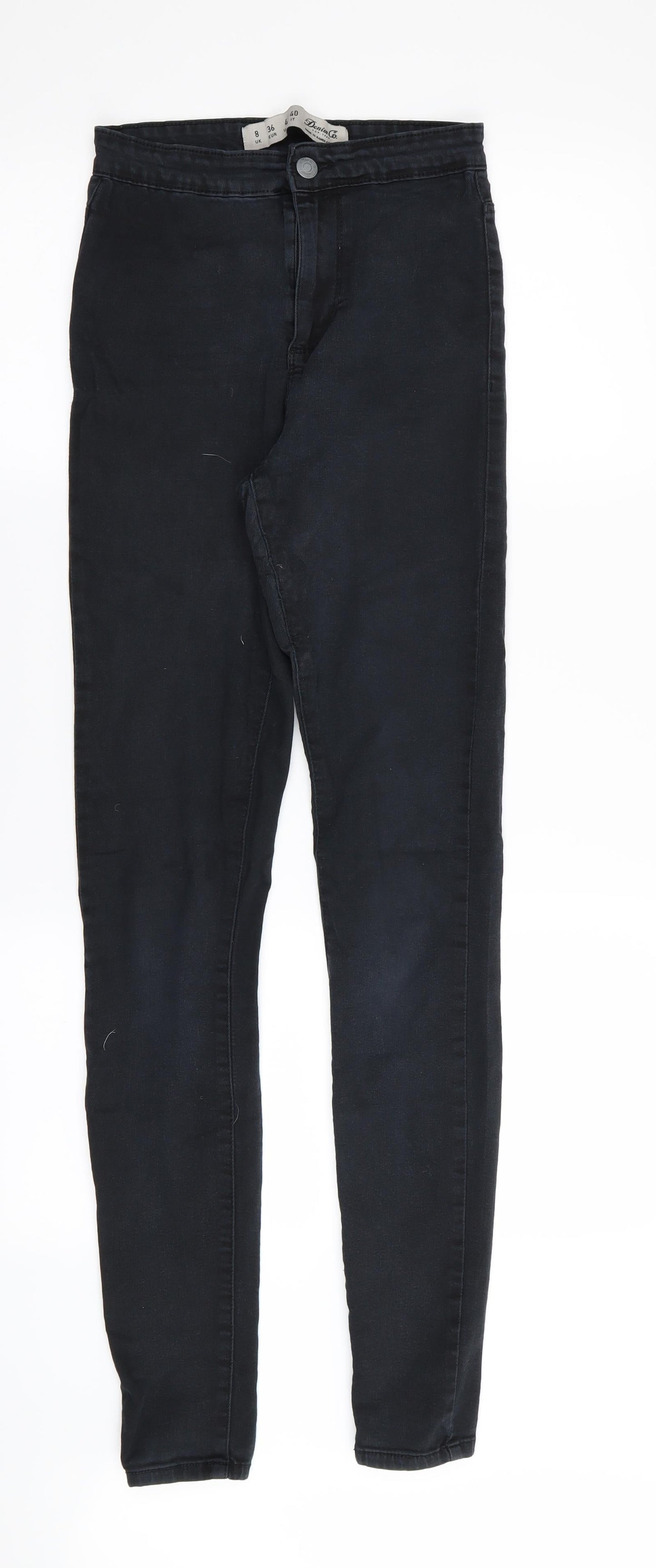 Womens UK Size 8 denim and co Regular Fit Skinny Black Jeans