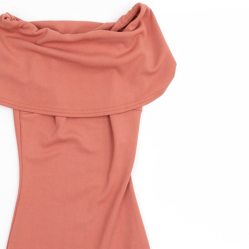 Boohoo Womens Brown   Bodycon  Size 4