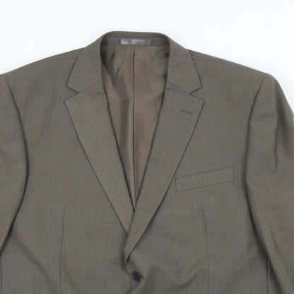 F&F Mens Brown   Jacket Suit Jacket Size 46